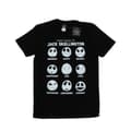 Miniatyrbillede 1 af 5: Disney Mens Nightmare Before Christmas Many Faces Of Jack T-Shirt