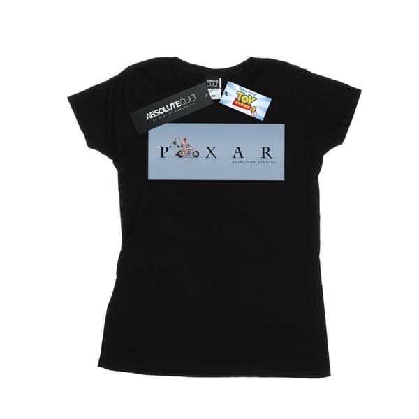 Disney Womens/Ladies Toy Story 4 Duke Caboom Pixar Studios Logo Cotton T-Shirt