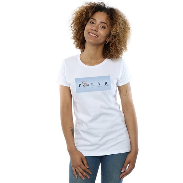 Disney Womens/Ladies Toy Story 4 Duke Caboom Pixar Studios Logo Cotton T-Shirt