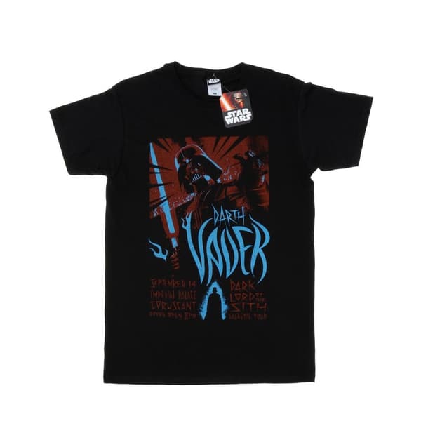 Star Wars Darth Vader Rock Poster T-shirt för herrar Black 3XL
