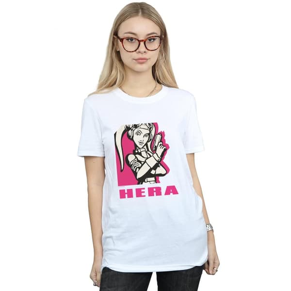 Star Wars Womens/Ladies Rebels Hera Cotton Boyfriend T-Shirt