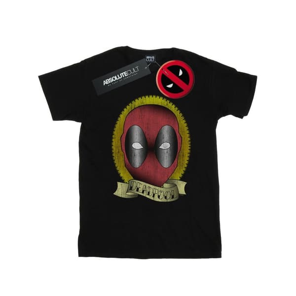Marvel Deadpool T-shirt med tatueringstryck för herrar
