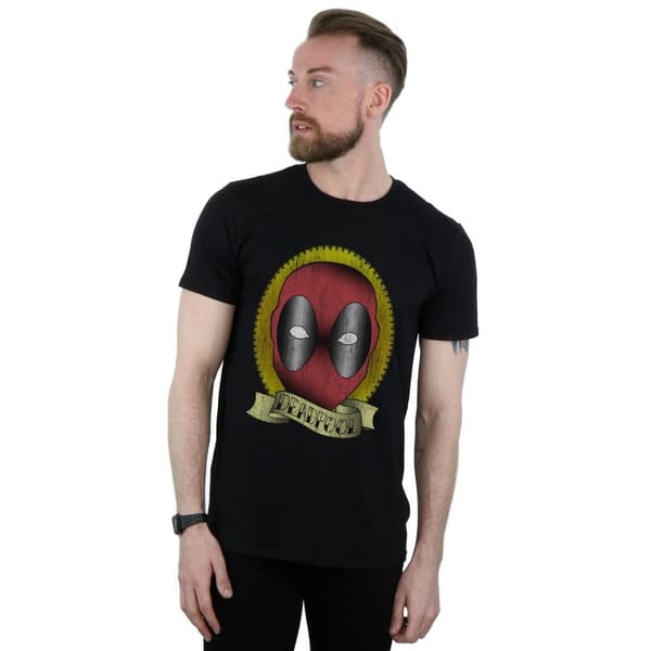 Marvel Deadpool T-shirt med tatueringstryck för herrar