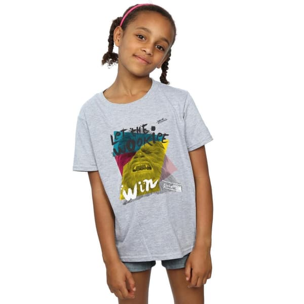 Star Wars Girls Let The Wookiee Win Cotton T-Shirt