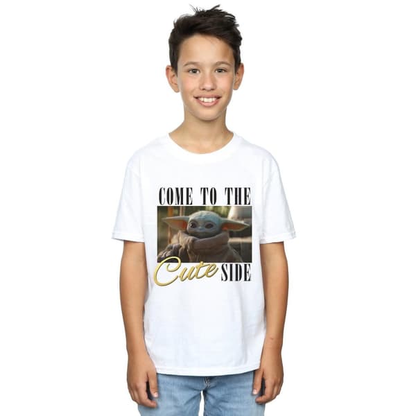 Star Wars Boys The Mandalorian Come To The Cute Side T-Shirt