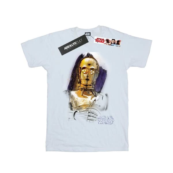 Star Wars Womens/Ladies The Last Jedi C-3PO Brushed Cotton Boyfriend T-Shirt