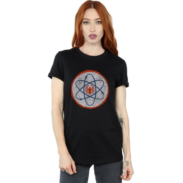Marvel Dam/Tjej Spider-Man Atom Bomull Boyfriend T-shirt