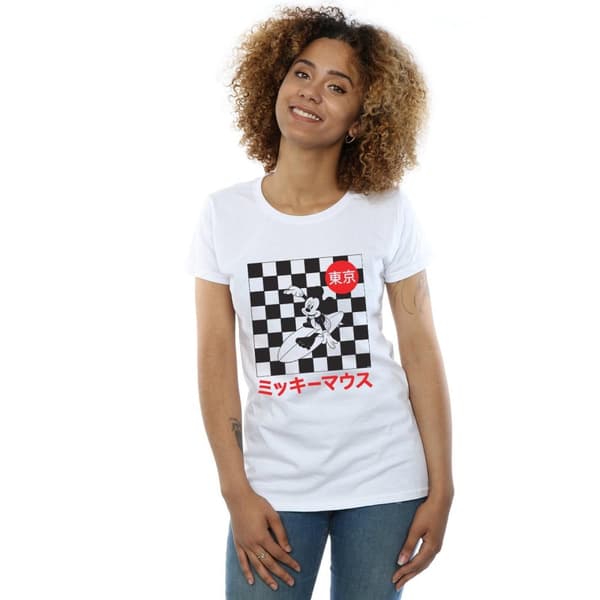 Disney Dam/Tjej Musse Pigg Surfing T-shirt i bomull