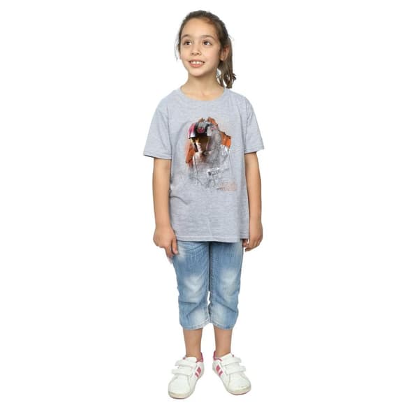 Star Wars Girls The Last Jedi Poe Dameron Brushed Cotton T-Shirt