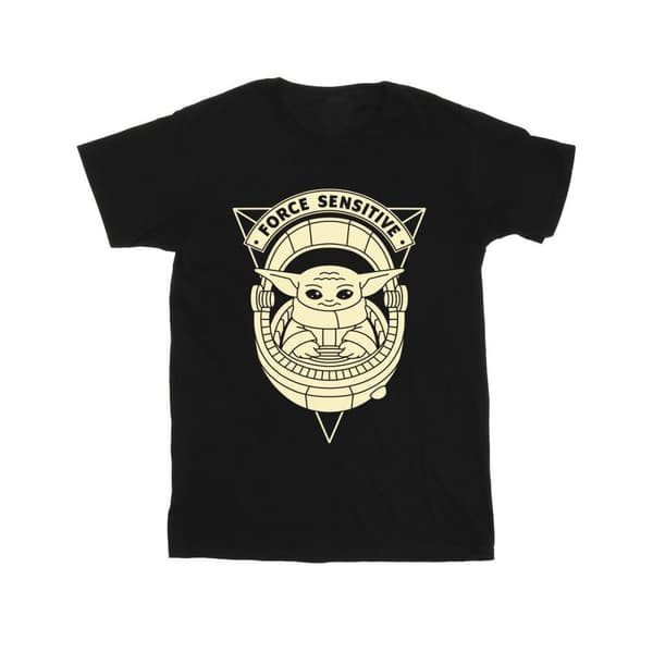 Star Wars Girls The Mandalorian Grogu Force Sensitive T-shirt i bomull