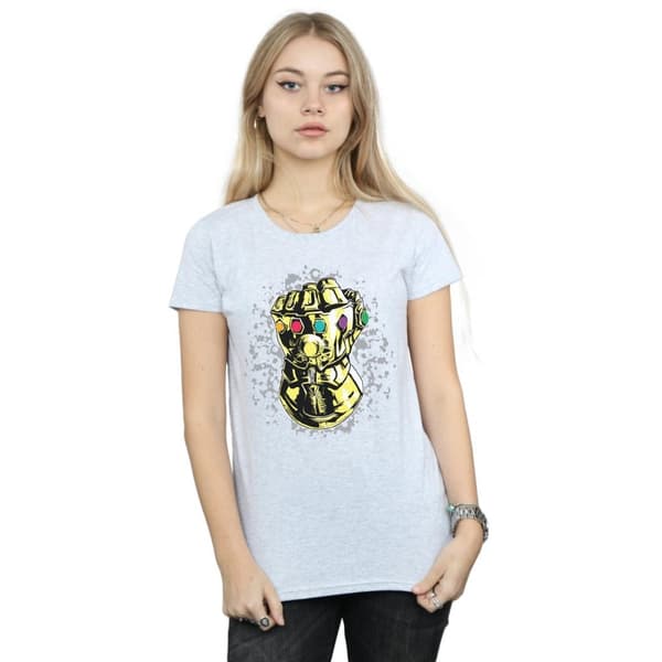 Marvel Womens/Ladies Avengers Infinity War Thanos Fist Cotton T-Shirt