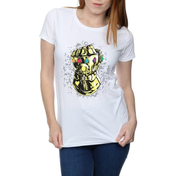 Marvel Womens/Ladies Avengers Infinity War Thanos Fist Cotton T-Shirt