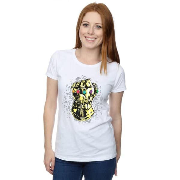 Marvel Womens/Ladies Avengers Infinity War Thanos Fist Cotton T-Shirt