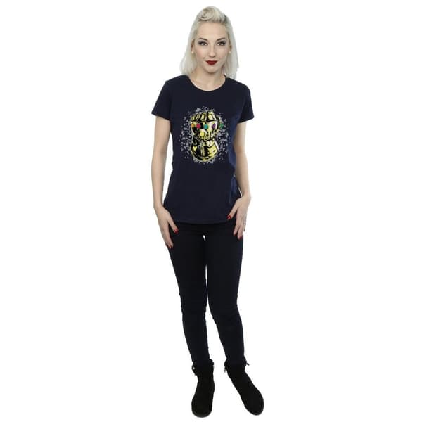 Marvel Womens/Ladies Avengers Infinity War Thanos Fist Cotton T-Shirt