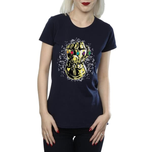 Marvel Womens/Ladies Avengers Infinity War Thanos Fist Cotton T-Shirt