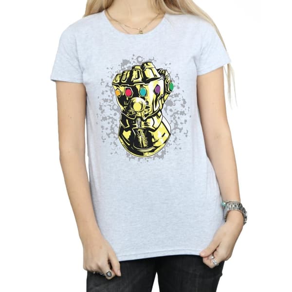 Marvel Womens/Ladies Avengers Infinity War Thanos Fist Cotton T-Shirt