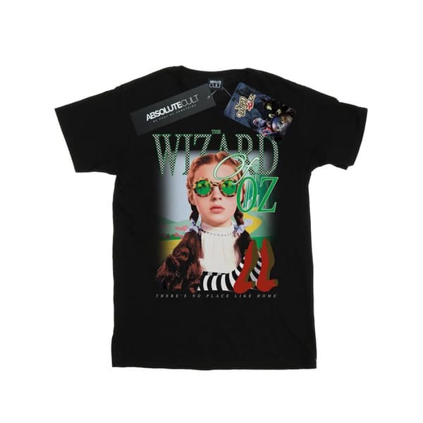 The Wizard Of Oz Womens/Ladies No Place Checkerboard Cotton Boyfriend T-Shirt