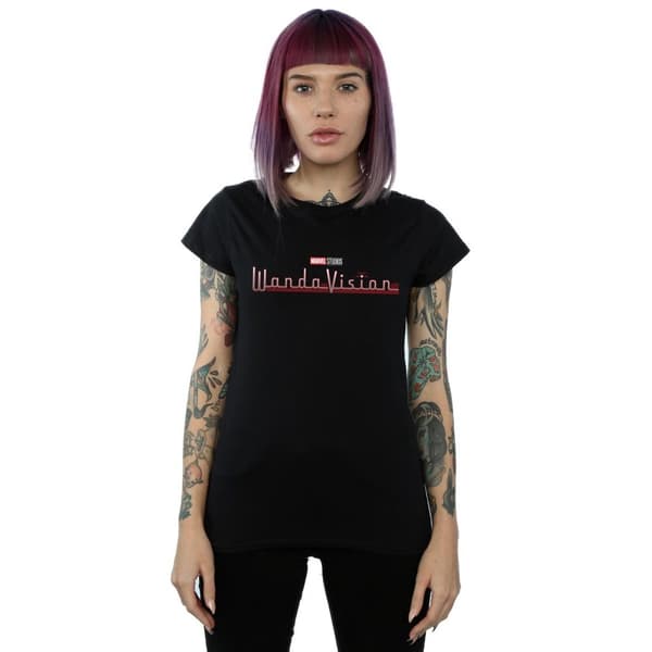 Marvel Womens/Ladies WandaVision Logo Cotton T-Shirt