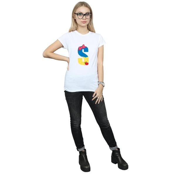 Disney Womens/Ladies Alphabet S Is For Snow White Cotton T-Shirt