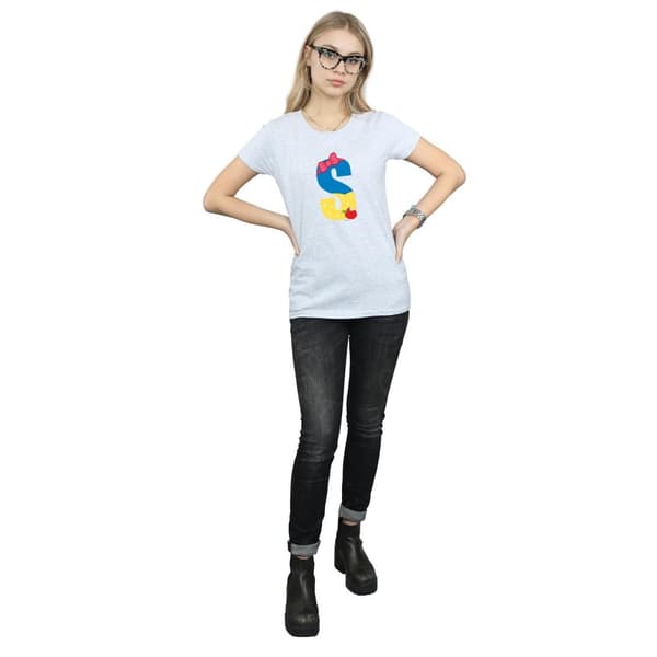 Disney Dam/Lady Alphabet S Is For Snow Vit bomulls-T-shirt