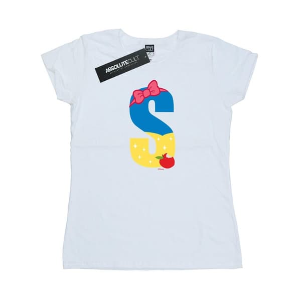 Disney Dam/Lady Alphabet S Is For Snow Vit bomulls-T-shirt