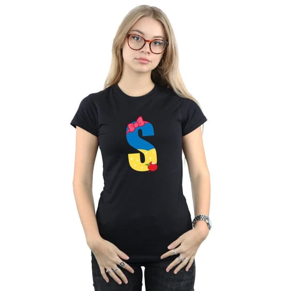 Disney Dam/Lady Alphabet S Is For Snow Vit bomulls-T-shirt