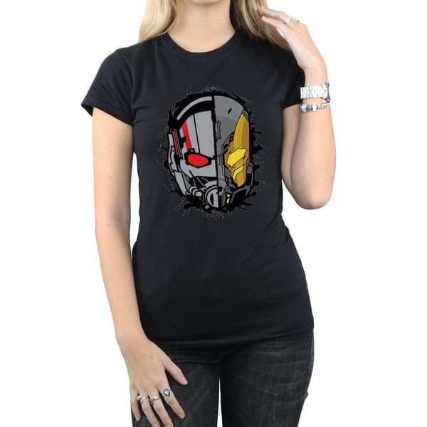 Marvel Womens/Ladies Ant-Man Split Helmet Cotton T-Shirt