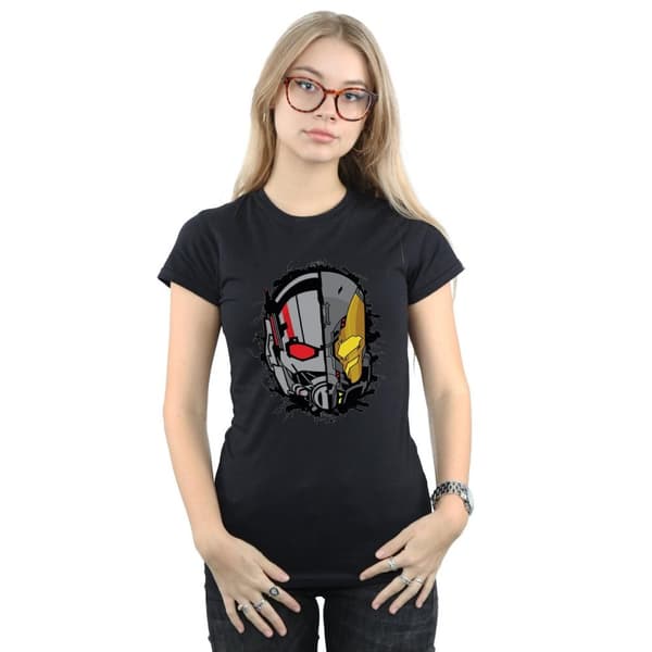 Marvel Womens/Ladies Ant-Man Split Helmet Cotton T-Shirt