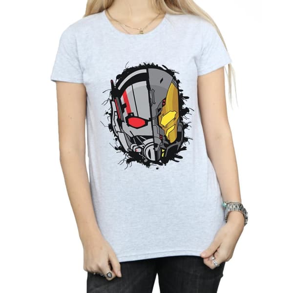 Marvel Womens/Ladies Ant-Man Split Helmet Cotton T-Shirt