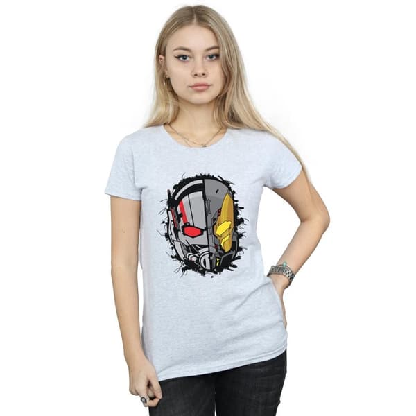 Marvel Womens/Ladies Ant-Man Split Helmet Cotton T-Shirt