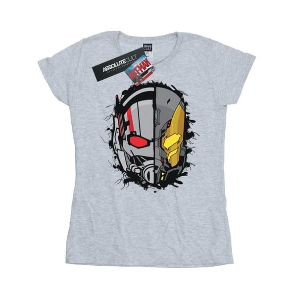 Marvel Womens/Ladies Ant-Man Split Helmet Cotton T-Shirt