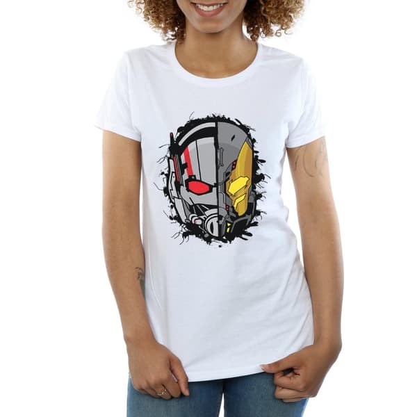 Marvel Womens/Ladies Ant-Man Split Helmet Cotton T-Shirt