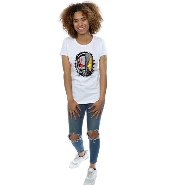 Marvel Womens/Ladies Ant-Man Split Helmet Cotton T-Shirt