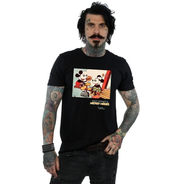 Disney Mens Musse Pigg Bygga En Byggnad T-shirt