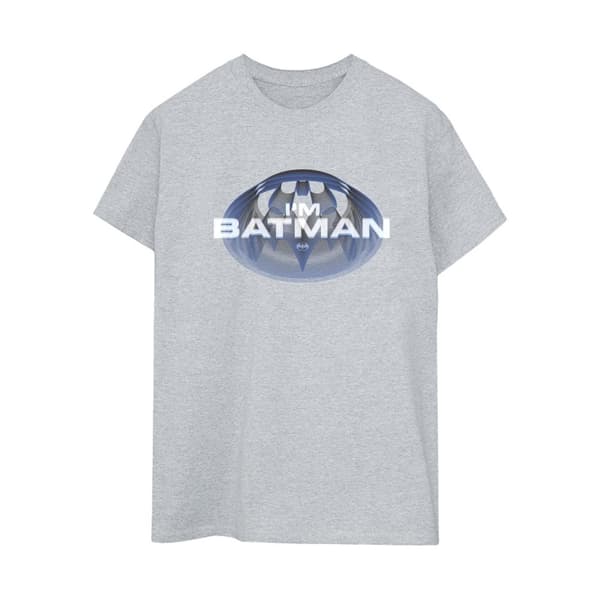 DC Comics Womens/Ladies The Flash I´m Batman Cotton Boyfriend T-Shirt