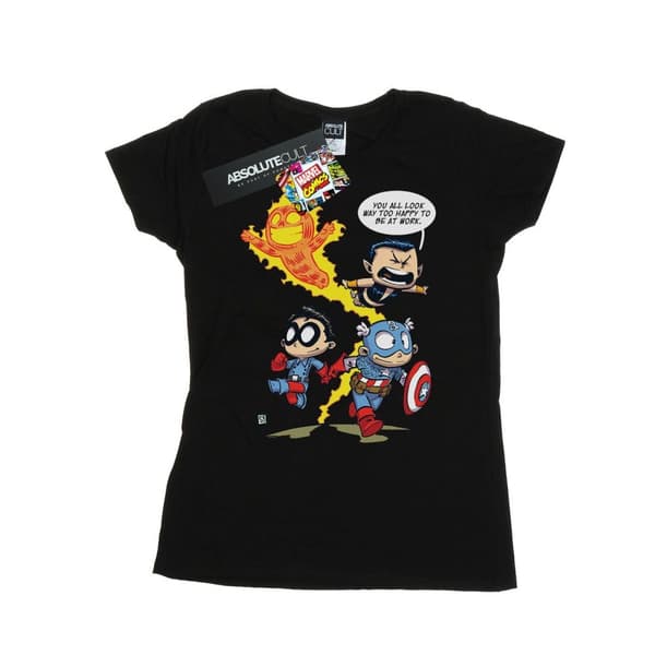 Marvel Comics Womens/Ladies Avengers Invaders Cartoon Cotton T-Shirt
