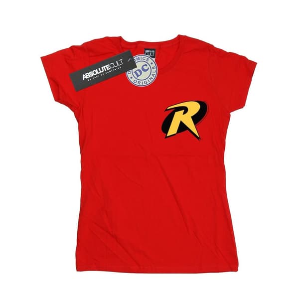 DC Comics Dam/Tjej - Batman Robin - Bomulls-T-shirt med logotyp