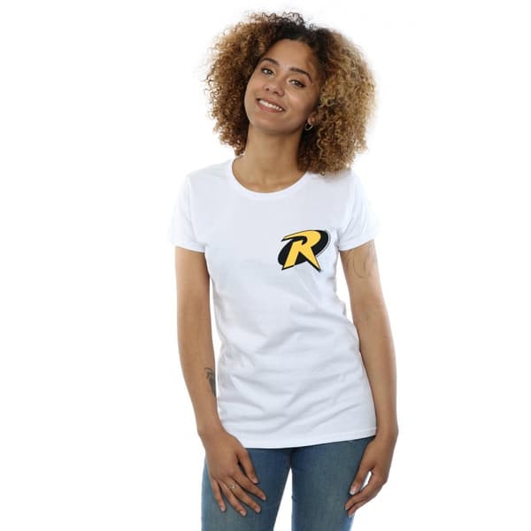 DC Comics Dam/Tjej - Batman Robin - Bomulls-T-shirt med logotyp