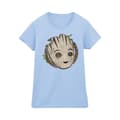 Miniatyrbilde 1 av 3: Marvel Womens/Ladies I Am Groot Wooden Head Cotton T-Shirt