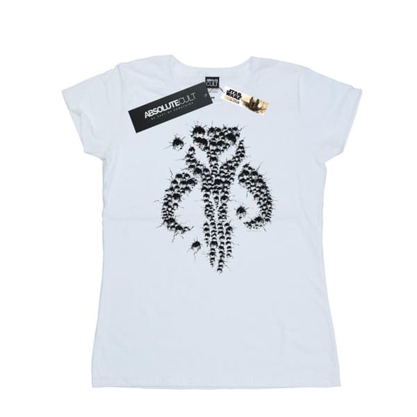 Star Wars Womens/Ladies The Mandalorian Blaster Skull Cotton T-Shirt