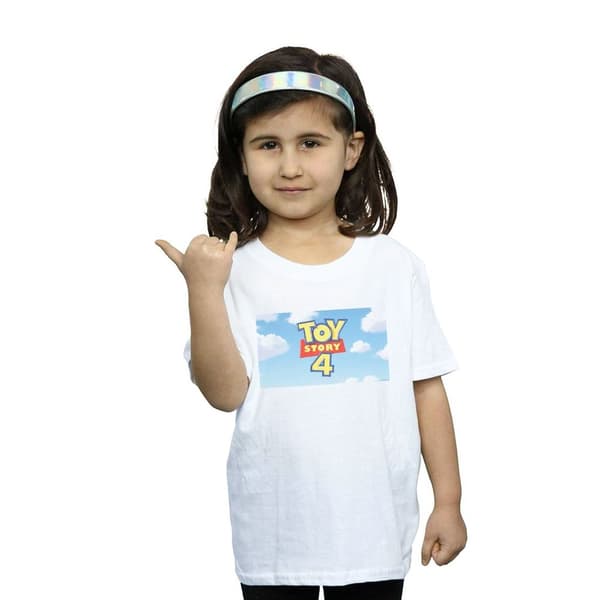 Disney T-shirt i bomull med molnlogga från Toy Story 4 för flickor