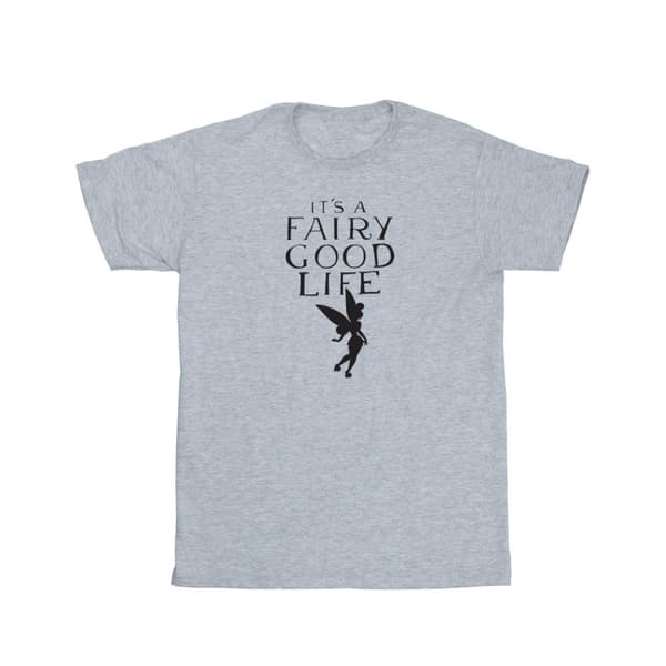 Disney Dam/Tjej Tinkerbell Fairy Good Life Bomull Boyfriend T-shirt