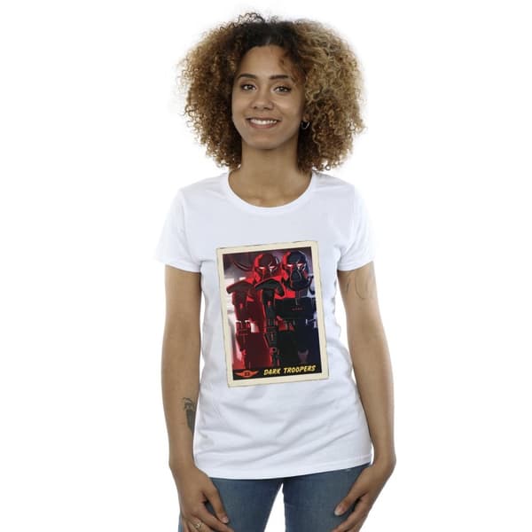 Star Wars Womens/Ladies The Mandalorian Dark Troopers Cotton T-Shirt