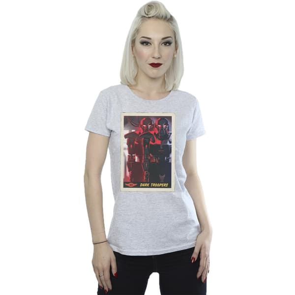 Star Wars Womens/Ladies The Mandalorian Dark Troopers Cotton T-Shirt