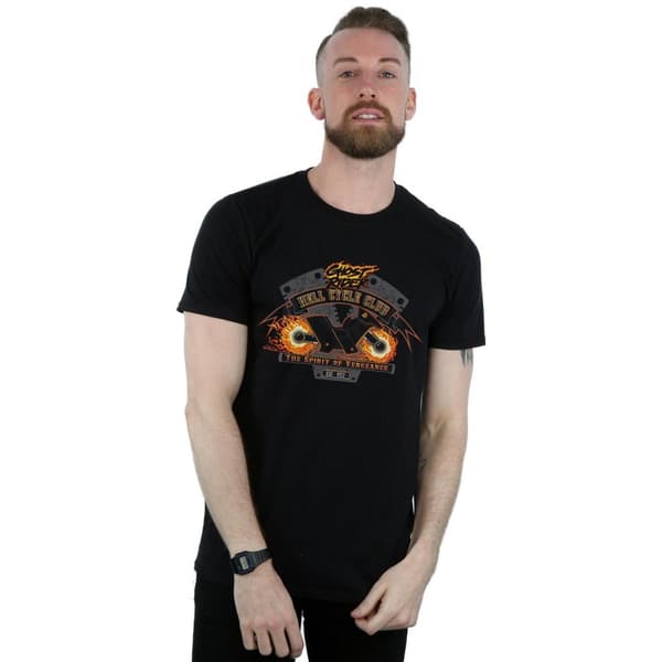 Marvel Mens Ghost Rider Hell Cycle Club T-Shirt
