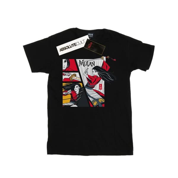 Disney T-shirt i serietidningsstil med Mulan-filmen för pojkar