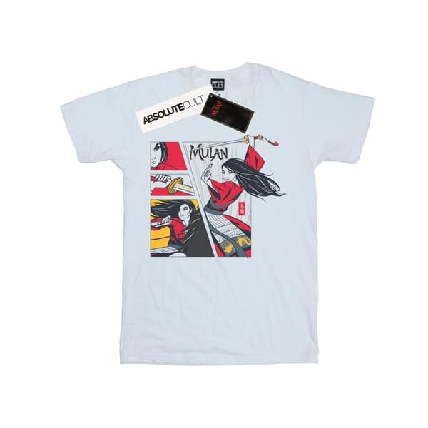Disney T-shirt i serietidningsstil med Mulan-filmen för pojkar