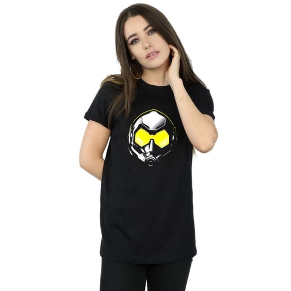 Marvel Womens/Ladies Ant-Man And The Wasp Hope Mask Cotton Boyfriend T-Shirt