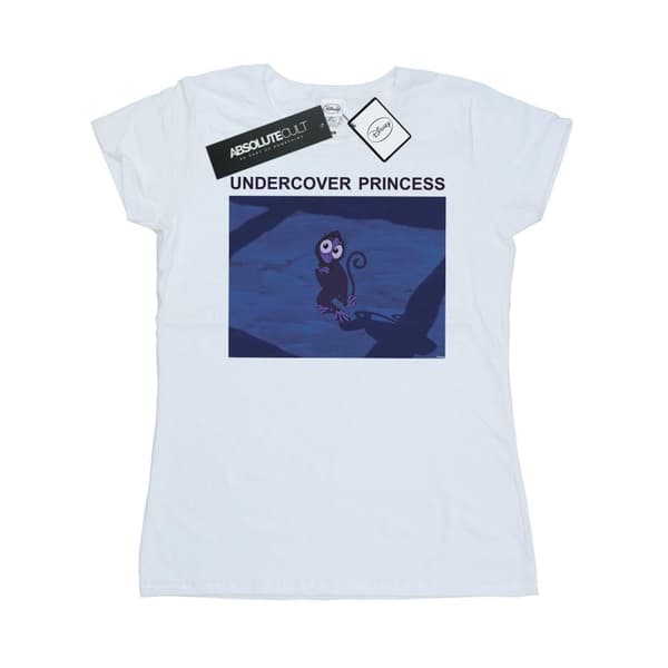 Disney Dam/Tjej - Aladdin Undercover Princess - T-shirt i bomull White XL