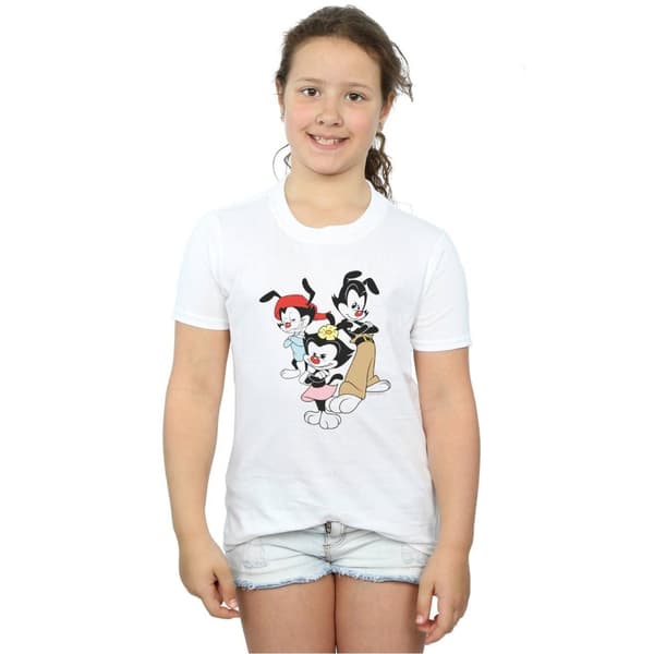 Animaniacs Girls Dot Wakko And Yakko Cotton T-Shirt
